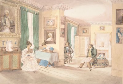 Un interior en Hatton, Warwickshire de Granddaughters of Dr. Samuel Parr.