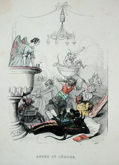 Ángeles y Demonios, ilustración de 