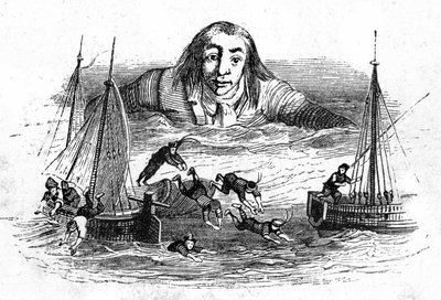 Ilustración de "Los viajes de Gulliver" de Jonathan Swift de Grandville (1803 47)