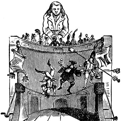 Ilustración de "Los viajes de Gulliver" de Jonathan Swift de Grandville (1803 47)