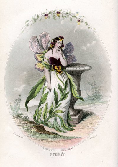 Ilustración para "Les Fleurs Animees de Grandville (1803 47)