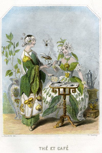 Ilustración para "Les Fleurs Animees de Grandville (1803 47)