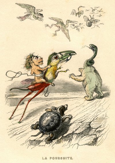 Ilustración para la novela "Un Autre Monde" de Henri Fournier de Grandville (1803 47)