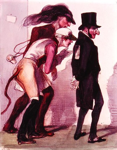 Escena del Carnaval de París, c.1840 de Grandville