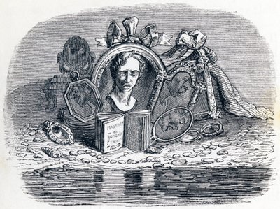 El hombre y su imagen - Fábulas de La Fontaine de Grandville