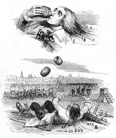 Ilustración de "Los viajes de Gulliver" de Jonathan Swift de Grandville (1803 47)