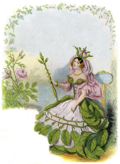 Ilustración para "Les Fleurs Animees de Grandville (1803 47)