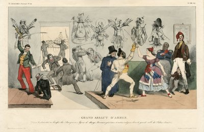 Ilustración de Jean Ignace Gerard dit Grandville (1803-1847) en La Caricature (1830) política, no. 119 de Grandville