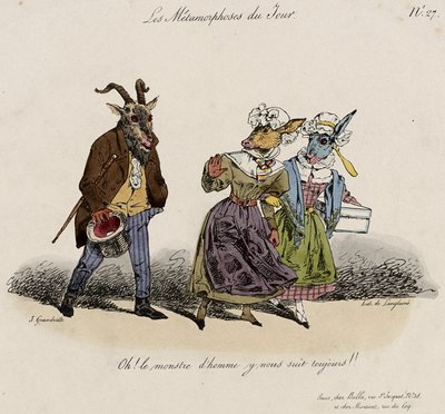 Les Metamorphoses du Jour, No. 27 de Grandville