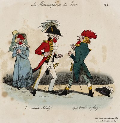 Les Metamorphoses du Jour, No. 8 de Grandville