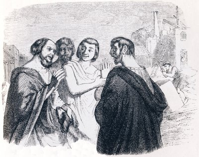 Discurso de Sócrates - Fábulas de La Fontaine de Grandville