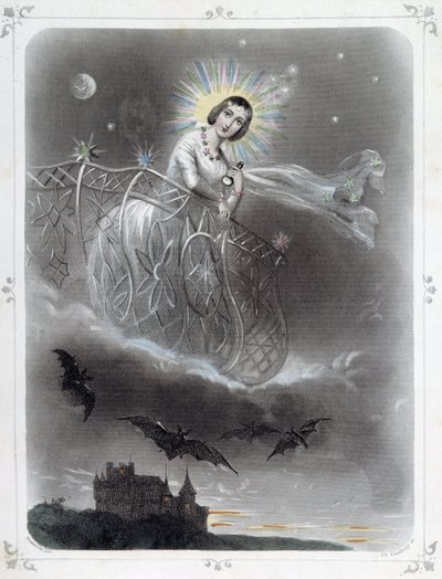 Estrellas: Mujer representando “La estrella vespertina” - por Grandville de Grandville