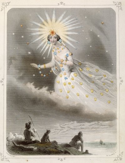 Estrellas: Mujer representando "La Estrella del Pastor" - por Grandville de Grandville