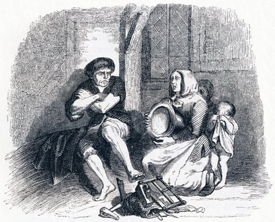 Los miembros y el estómago - Fábulas de La Fontaine de Grandville