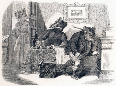 La rata de ciudad y la rata de campo - Fábulas de La Fontaine de Grandville