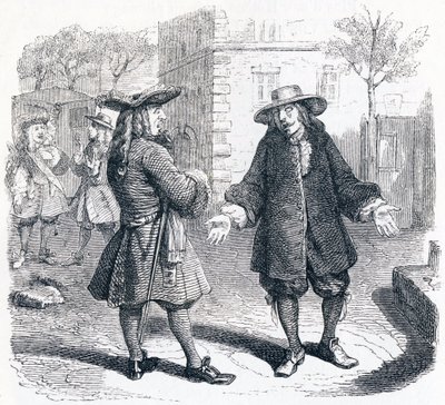 La ingratitud y la injusticia de los hombres hacia la fortuna - Fábulas de La Fontaine de Grandville