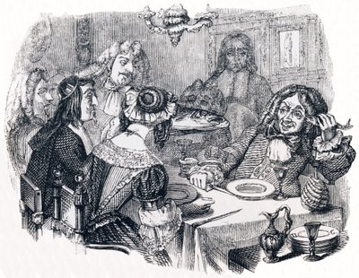 El que ríe y los peces - Fábulas de La Fontaine de Grandville