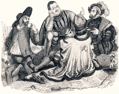 El comerciante, el caballero, el patricio y el hijo del rey - Fábulas de La Fontaine de Grandville