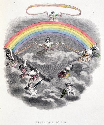 El rango de Iris - en “Otro Mundo” por Grandville de Grandville