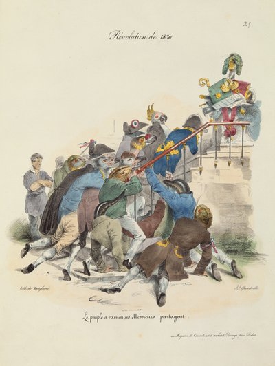 La Revolución de 1830 de Grandville 1803 47 after Grandville 1803 47 after