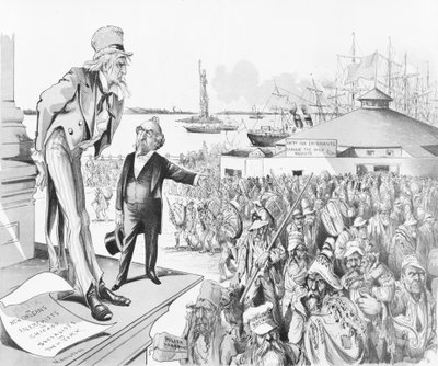 Donde yace la culpa, 1891 (cromolitografía) de Grant E. Hamilton