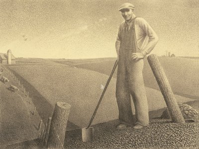 En primavera de Grant Wood
