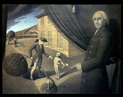 La Fábula de Parson Weems de Grant Wood