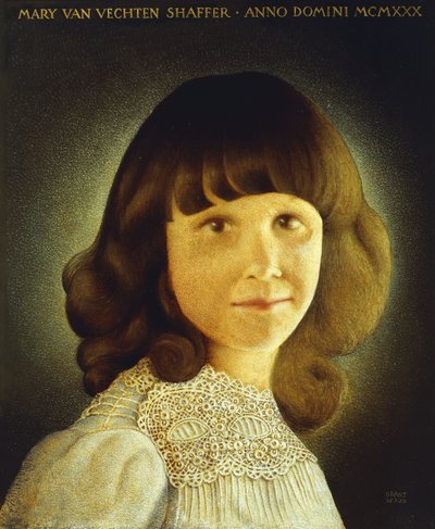 Retrato de Mary Van Vechten Schaffer, 1930 de Grant Wood