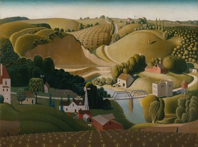 Ciudad de Piedra, Iowa de Grant Wood