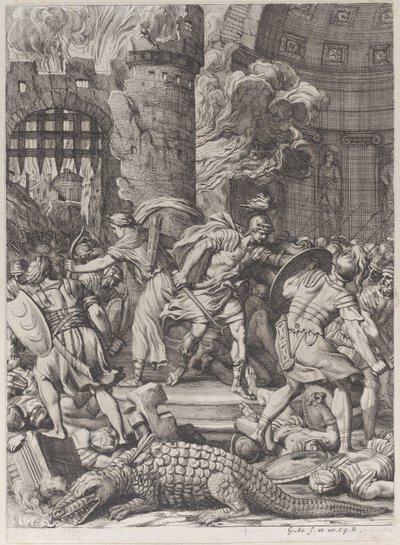 La toma de Alejandría de Gérard Audran