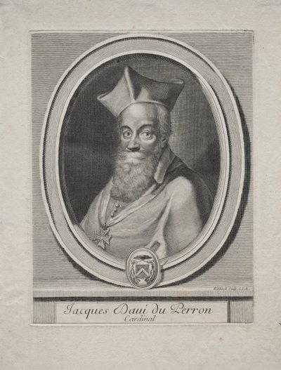 Cardenal Jaques Davey Duperron de Gérard Edelinck