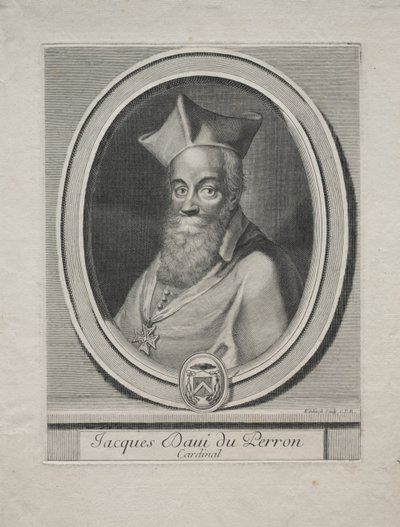 Cardenal Jaques Davey Duperron de Gérard Edelinck