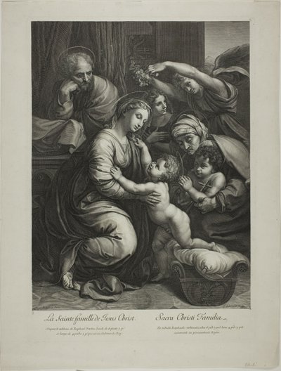 Sagrada Familia de Jesucristo de Gérard Edelinck