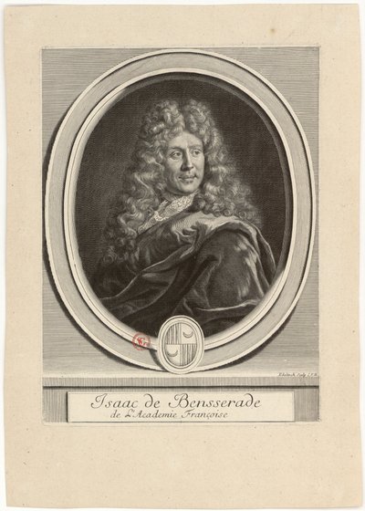 Isaac de Bensserade, de la Academia Francesa de Gérard Edelinck