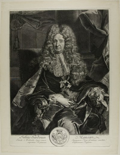 Jules Hardouin Mansart de Gérard Edelinck
