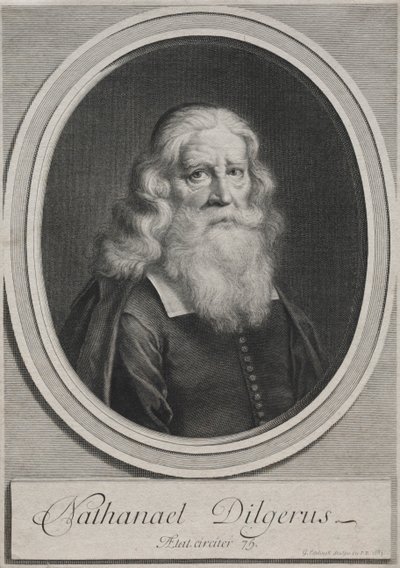 Nathanael Dilgerus, Ministro de Danzig, 1683 de Gérard Edelinck