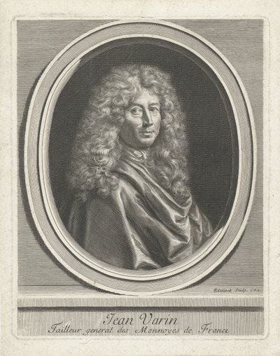 Retrato de Jean Varin de Gérard Edelinck