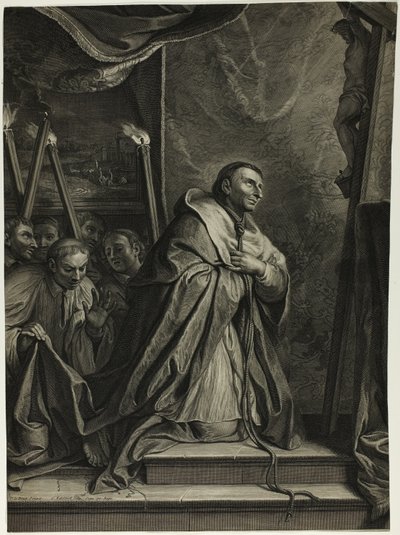 San Carlos Borromeo de Gérard Edelinck
