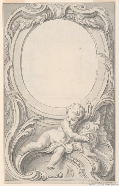Diseño para el marco que rodea el retrato de Francis Russell, segundo conde de Bedford de Gravelot