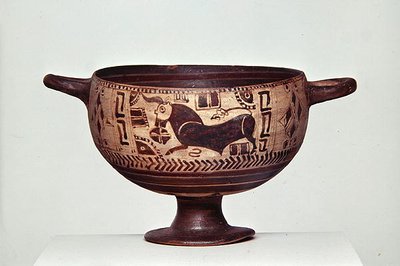 Kotyle de figuras negras, c.600-500 a.C. de Greek
