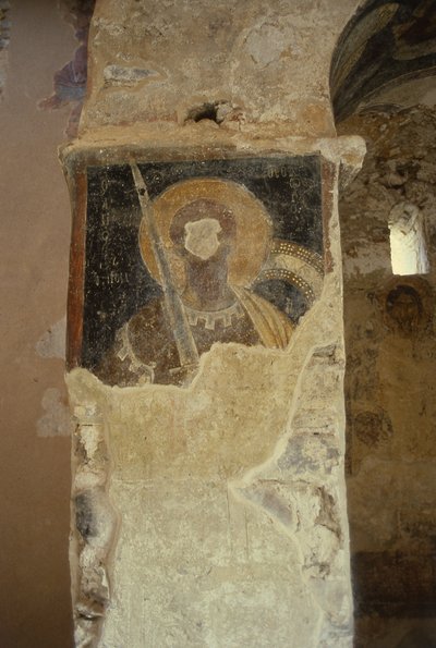 Frescos desfigurados en la Iglesia de la Panayia de Greek