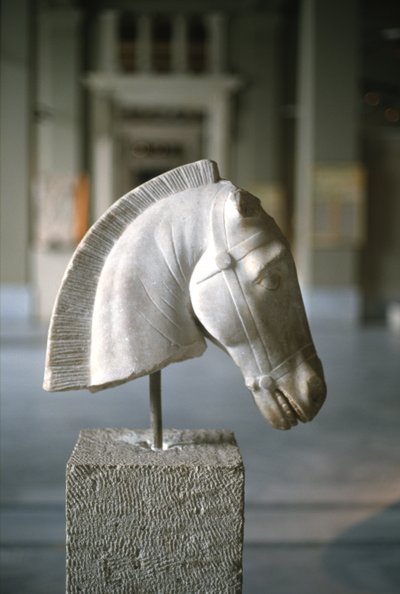 Cabeza de un caballo de Greek