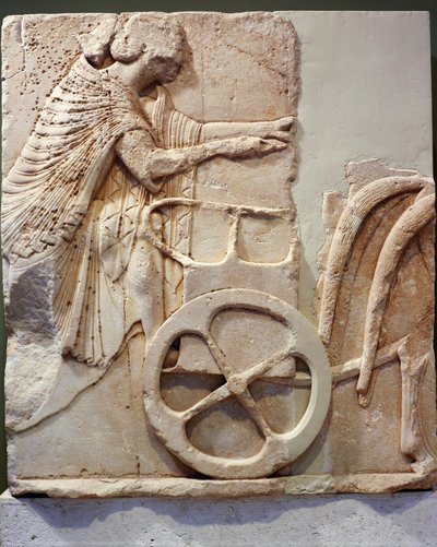Relieve de un corredor en su carro, 520 a.C. de Greek