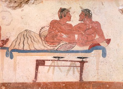 Escena de simposio (detalle) de Greek