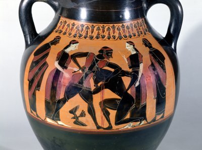 Teseo luchando contra el Minotauro (detalle) de Greek