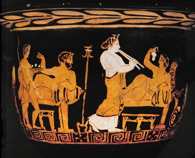 Escena de banquete ... de Greek Greek