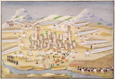 Batallas alrededor de Tebas, placa 22 de Historia Pictórica de la Guerra de Independencia Griega por el General Makryjannis de Greek School