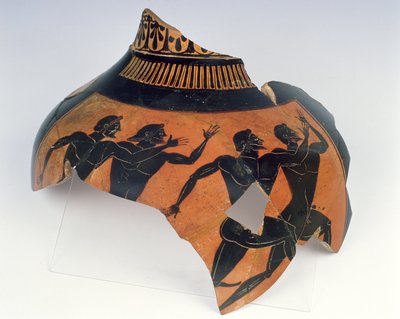 Fragmento de Ánfora Panatenaica de Greek School