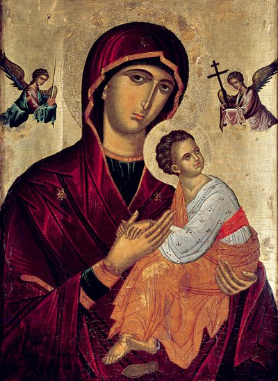 Icono que representa a la Santa Madre de la Pasión de Greek School
