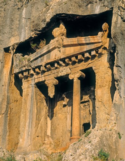 Tumba de roca licia de Greek School